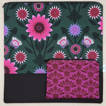 Bright Blooms (Sampler September 2025) - Project Bag with Coordinating Notions Pouch