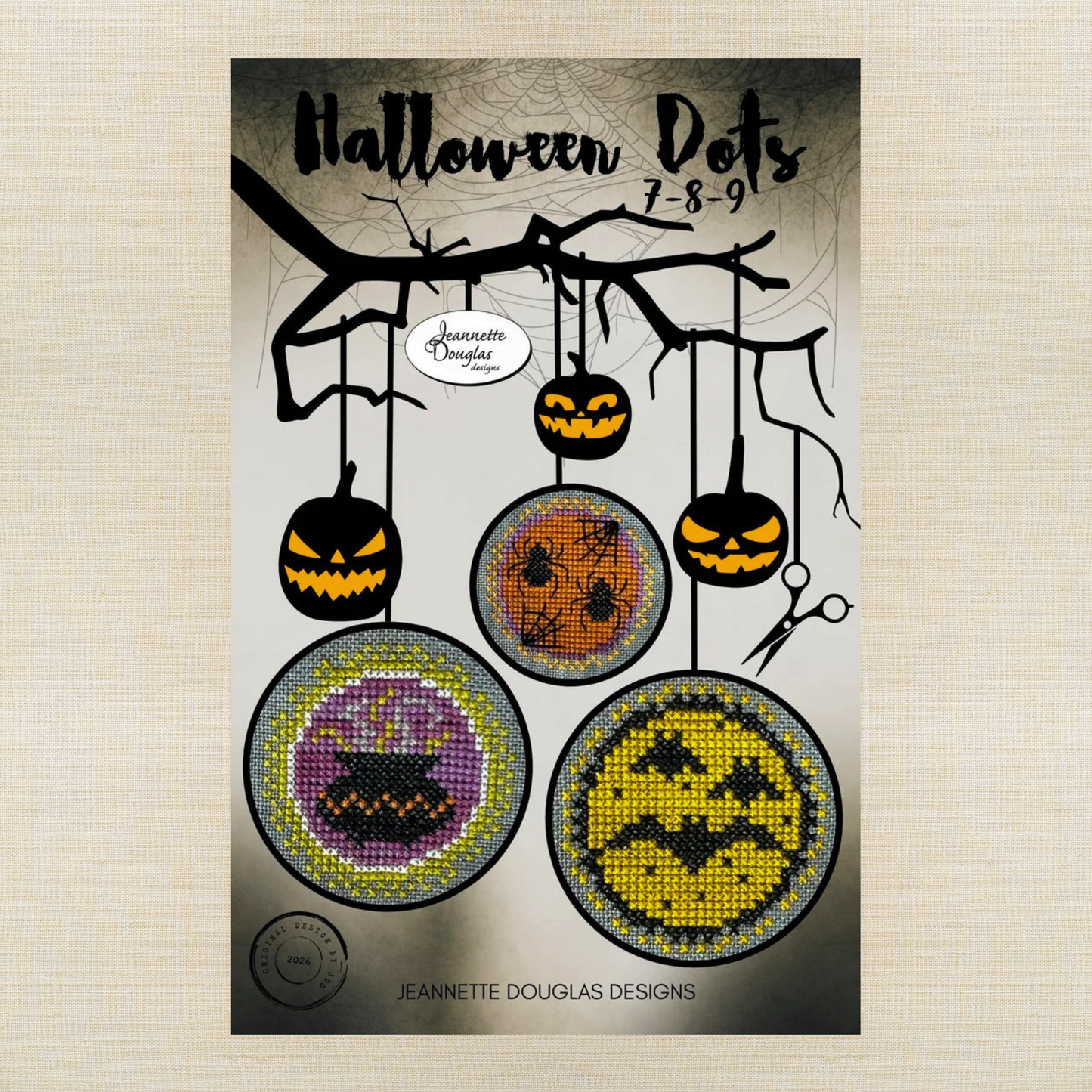 Jeannette Douglas Designs - Halloween Dots: 7-8-9 - Booklet Chart