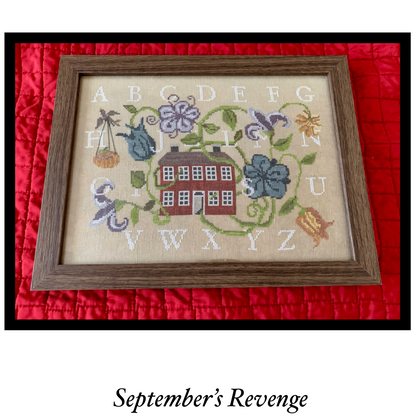 Maximum Cross Stitch - September's Revenge - Booklet Chart and/or Roxy Floss