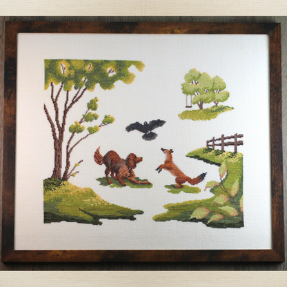 Diana Bloom Designs - A Game of Catch - Chart IH and/or Roxy Floss