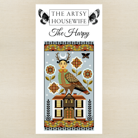 The Artsy Housewife - The Harpy - Roxy Floss Conversion