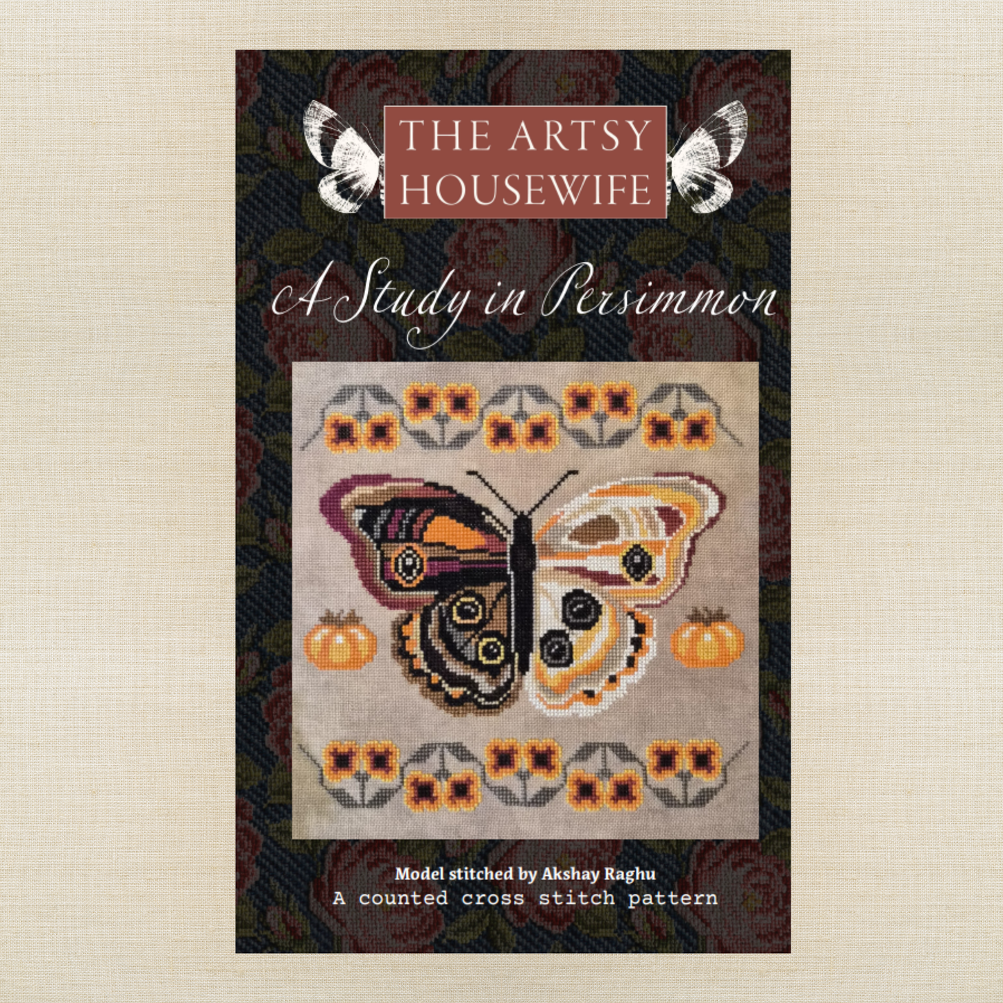 PRE ORDER - The Artsy Housewife - A Study in Persimmon - Chart IH and/or Roxy Floss Conversion