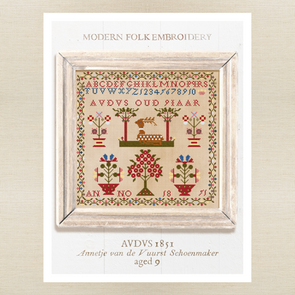Modern Folk Embroidery - AVDVS 1851 - Booklet Chart