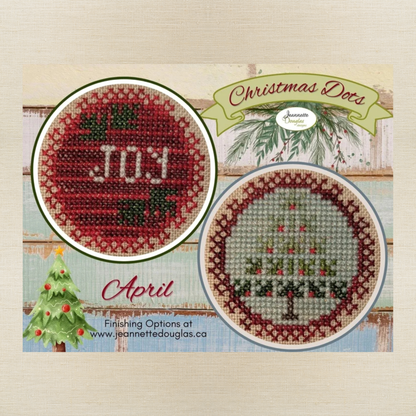 Jeannette Douglas Designs - Christmas Dots: April - Booklet Chart