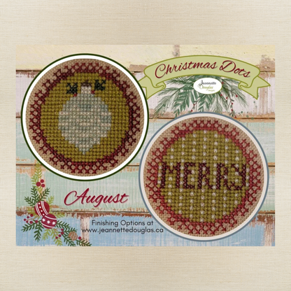 Jeannette Douglas Designs - Christmas Dots: August - Booklet Chart