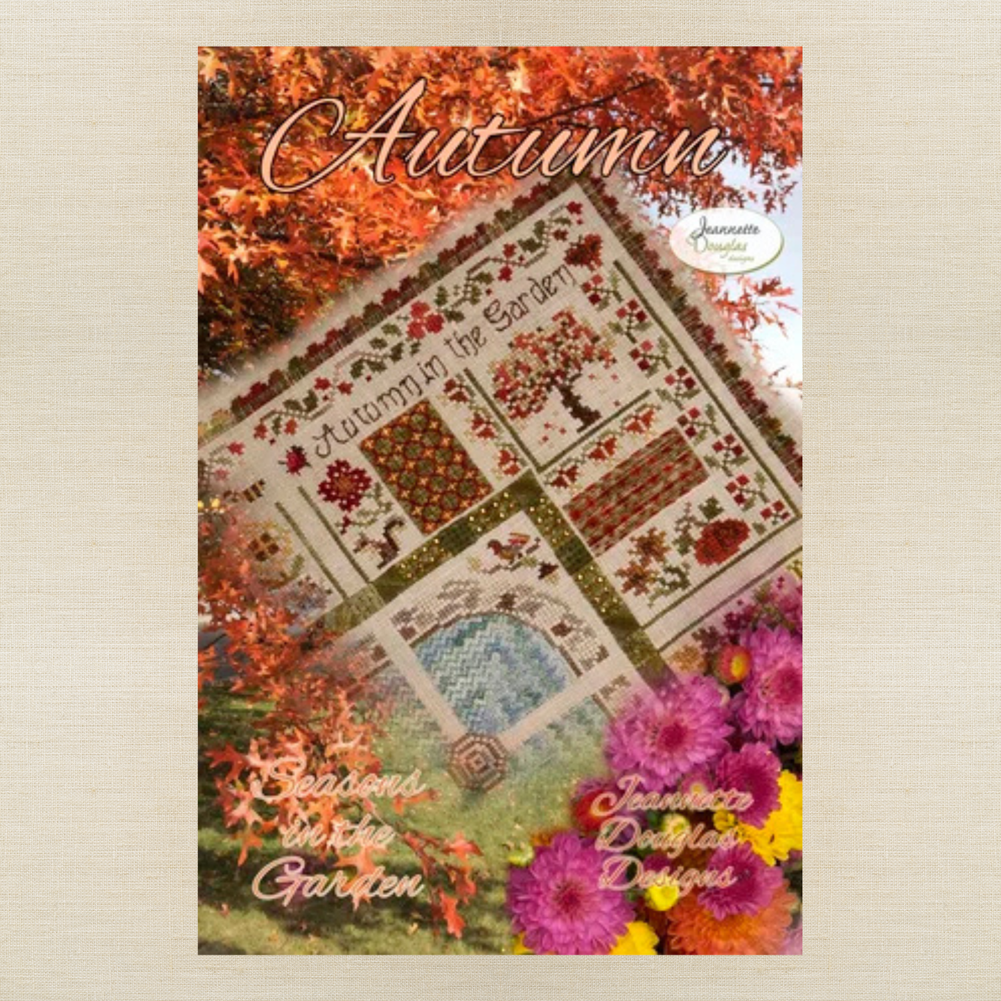 Jeannette Douglas Designs - Seasons in the Garden: Autumn - Booklet Chart and/or Embellishments