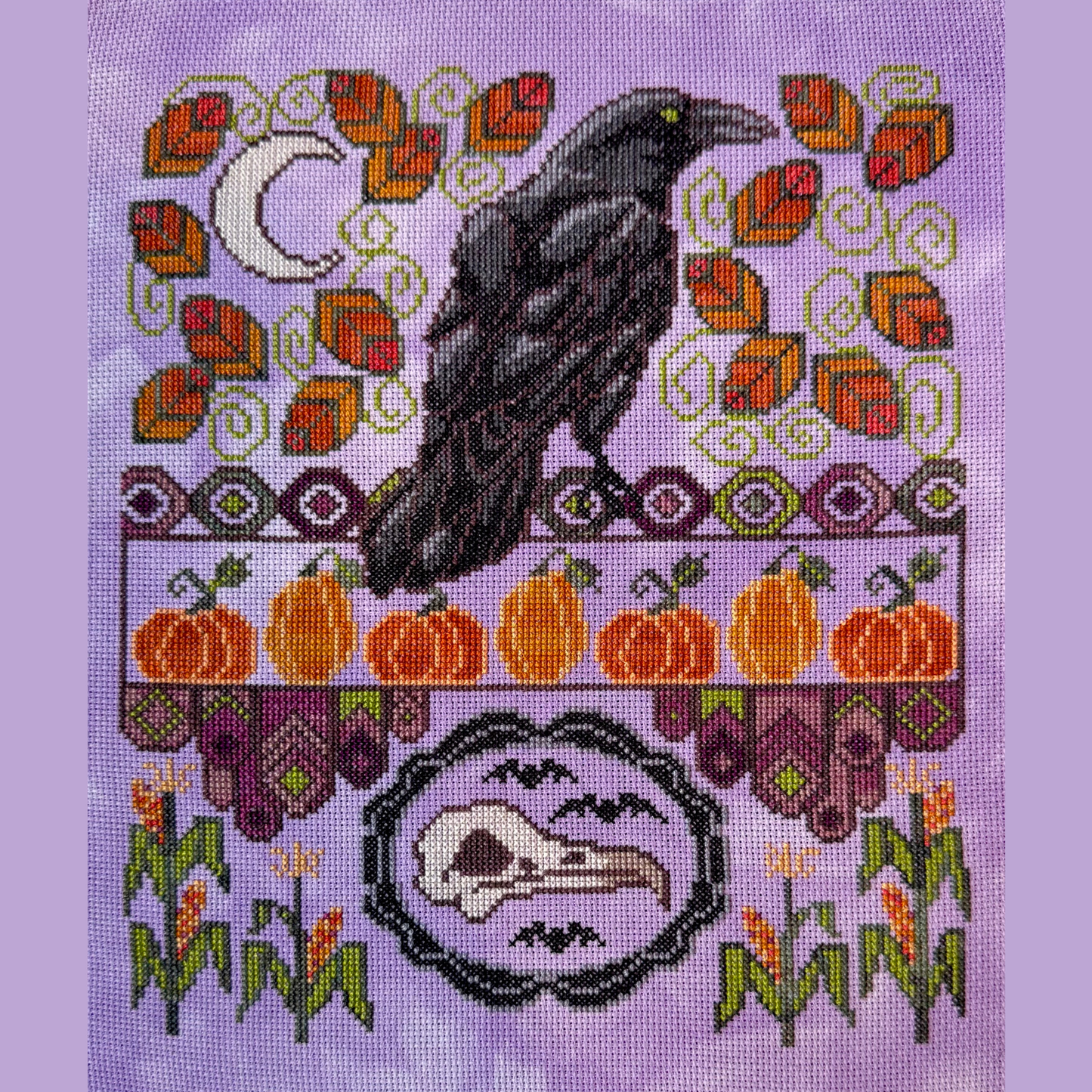 The Marigold Needle - Autumn Raven - Booklet Chart IH and/or Roxy Floss Co Floss