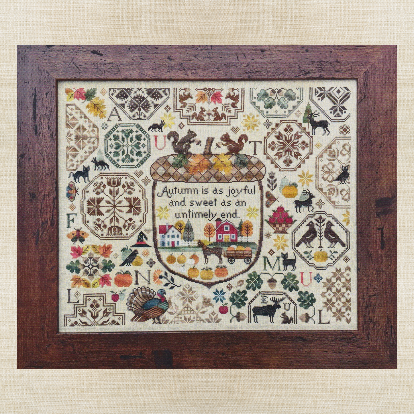 Lila's Studio - Autumn is As Joyful - Booklet Chart and/or Roxy Floss Conversion