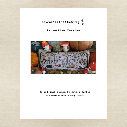 Crowsfeetstitching - Autumntime Cushion - Booklet Chart IH and/or Roxy Floss Pack