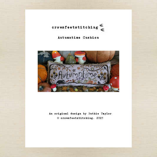 Crowsfeetstitching - Autumntime Cushion - Booklet Chart IH and/or Roxy Floss Pack