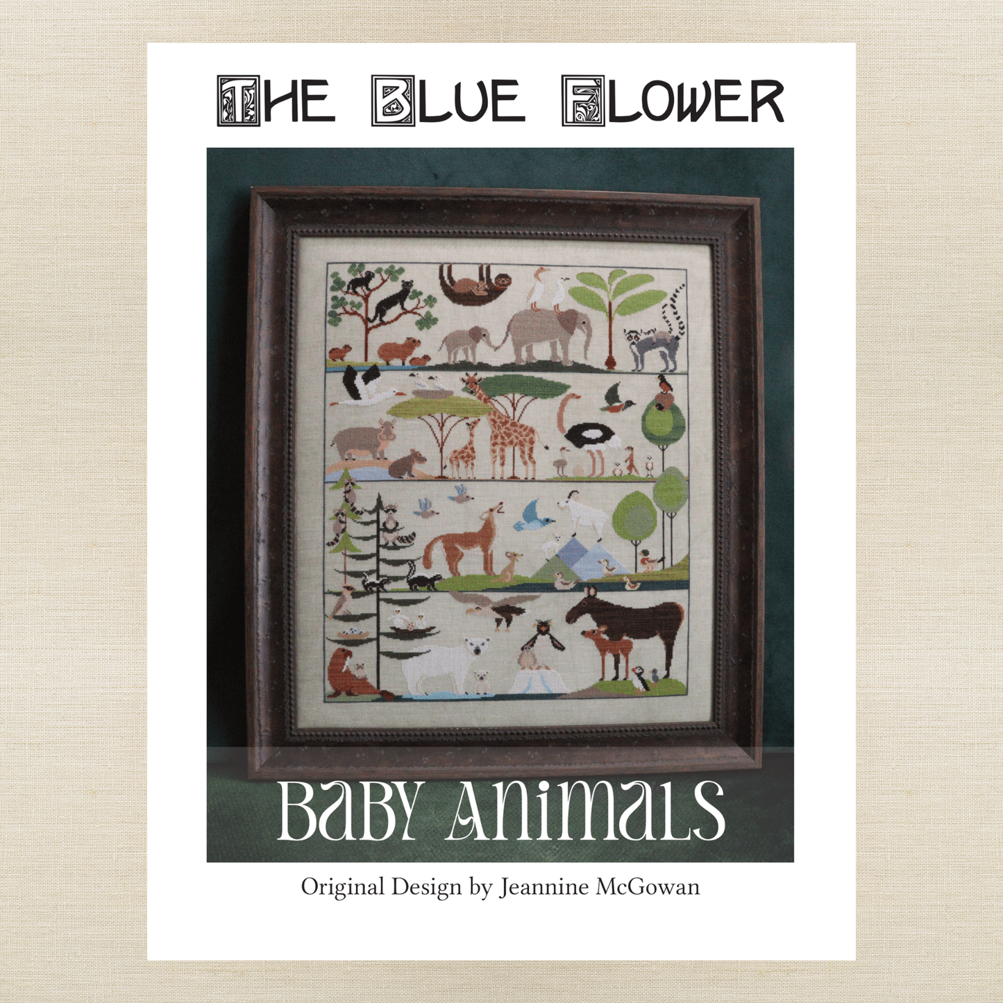 The Blue Flower - Baby Animals - Booklet Chart IH and/or Roxy Floss Conversion