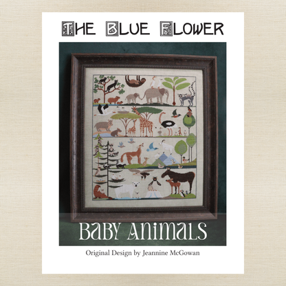 The Blue Flower - Baby Animals - Booklet Chart IH and/or Roxy Floss Conversion