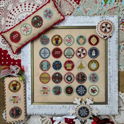 Jeannette Douglas Designs - Christmas Dots: April - Booklet Chart