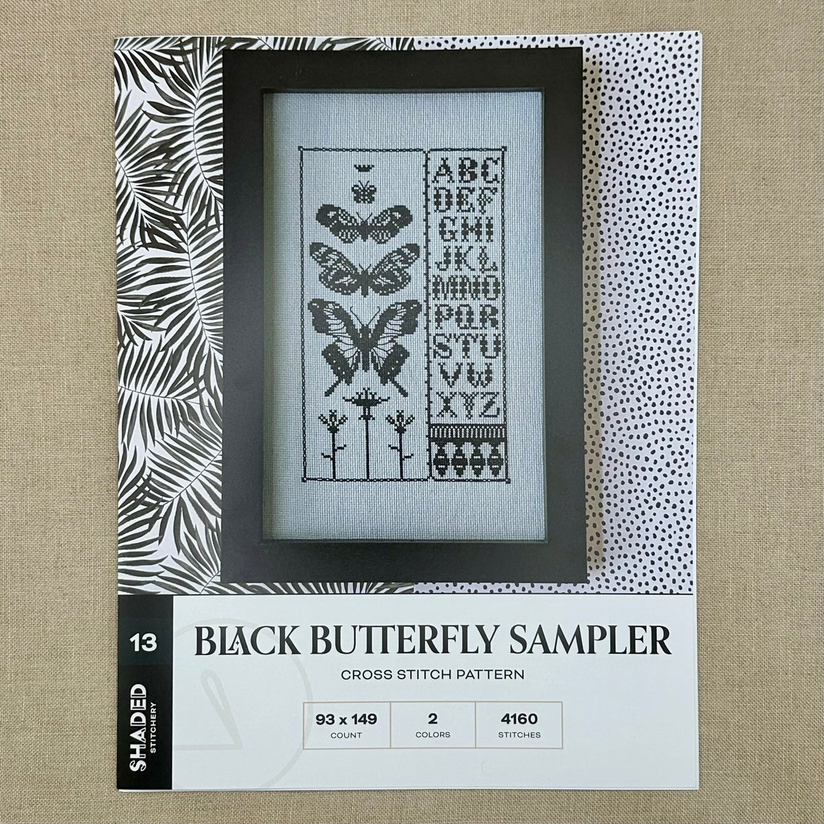 Shaded Stitchery - Black Butterfly Sampler - Booklet Chart – Evertote