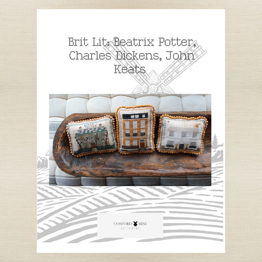 Cosford Rise Stitchery - Brit Lit: Beatrix Potter, Charles Dickens, John Keats - Booklet Chart and/or Roxy Floss