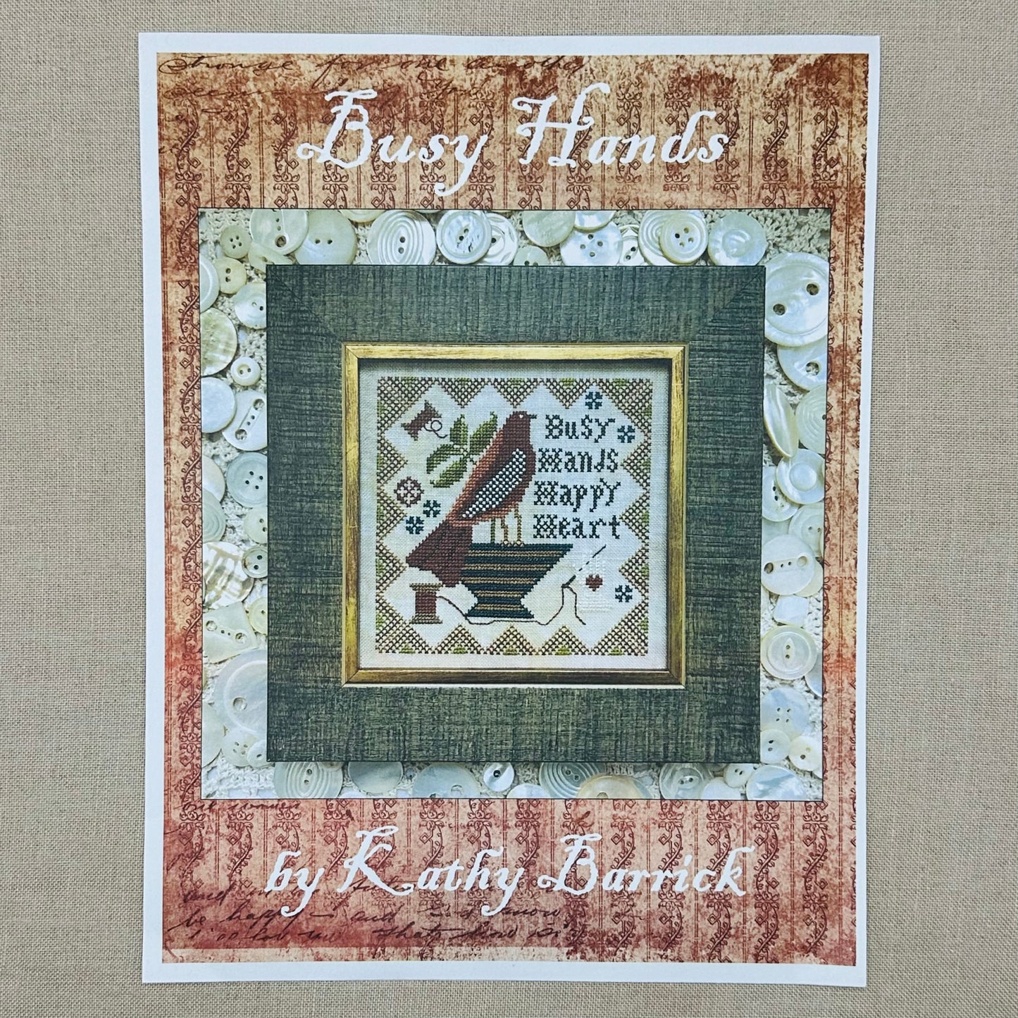 Kathy Barrick - Busy Hands - Booklet Chart and/or Roxy Floss Conversion