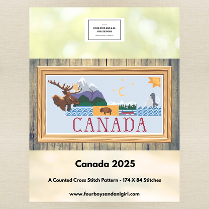 Four Boys and a NL Girl Designs - Canada 2025 - Booklet Chart and/or Roxy Floss