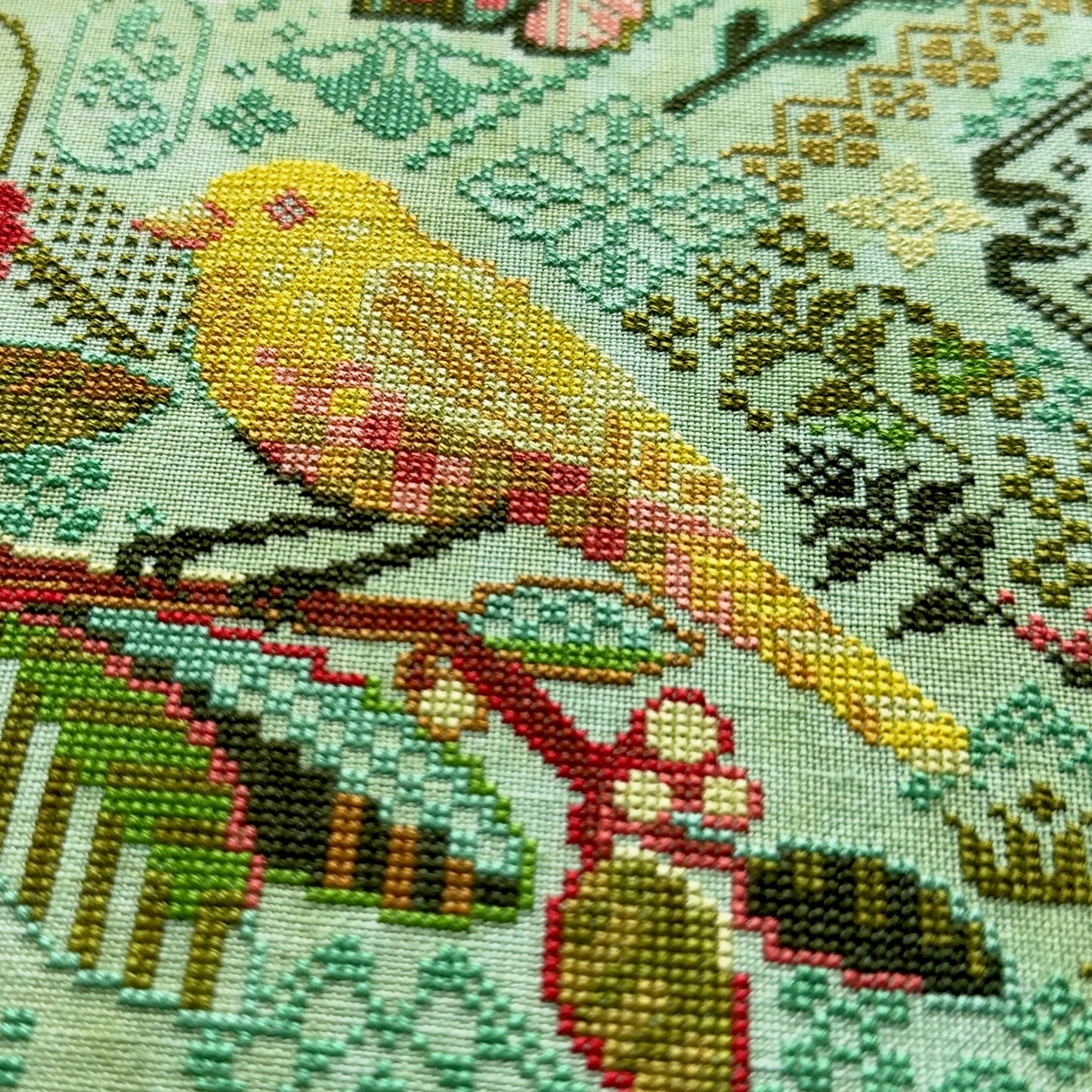 JEDxStitch - Canary Yellow - Booklet Chart IH and/or Roxy Floss Co Floss