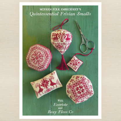 Modern Folk Embroidery, Evertote, and Roxy Floss Co - Quintessential Frisian Smalls - CHART ONLY