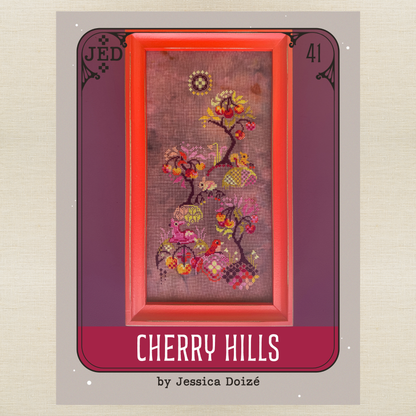 PRE ORDER - JEDxStitch - Cherry Hills - Booklet Chart IH and/or Roxy Floss Co Floss