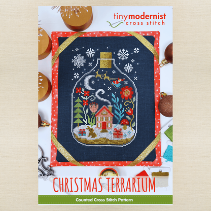 Tiny Modernist - Christmas Terrarium - Chart IH and/or Roxy Floss Conversion