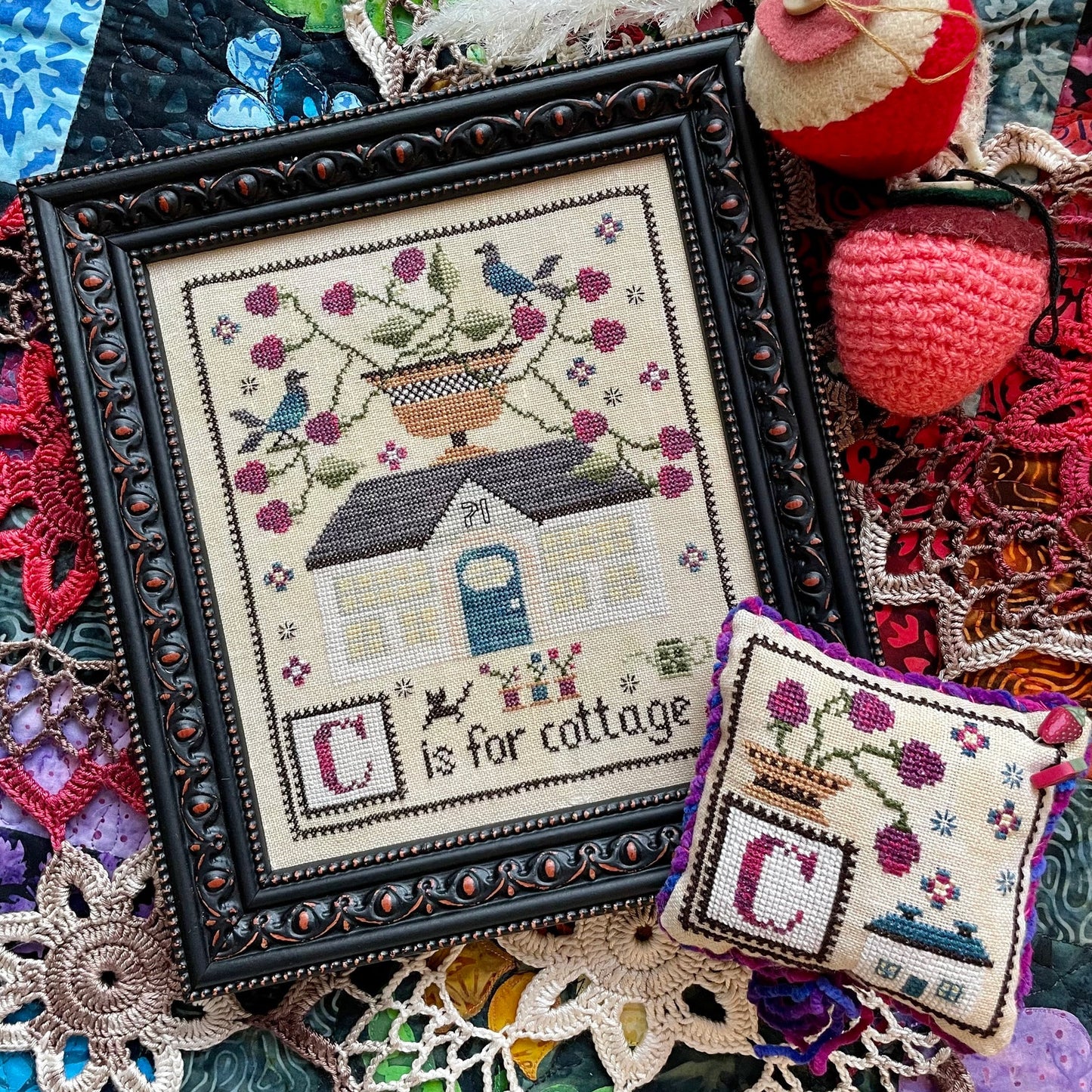 Yasmin's Made with Love - C is for Cottage - Chart IH and/or Roxy Floss Conversion