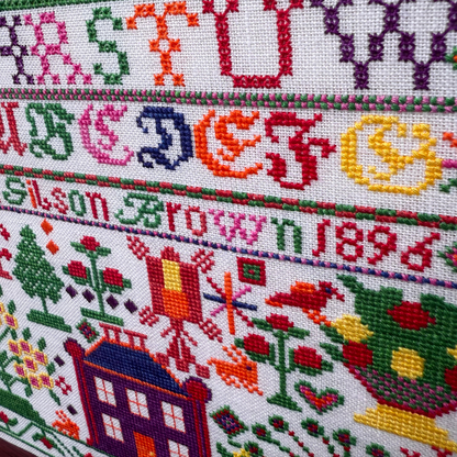 Hemlock & Rye - Now I Know My ABCs: A Scottish Reproduction Sampler - Chart and/or Roxy Floss