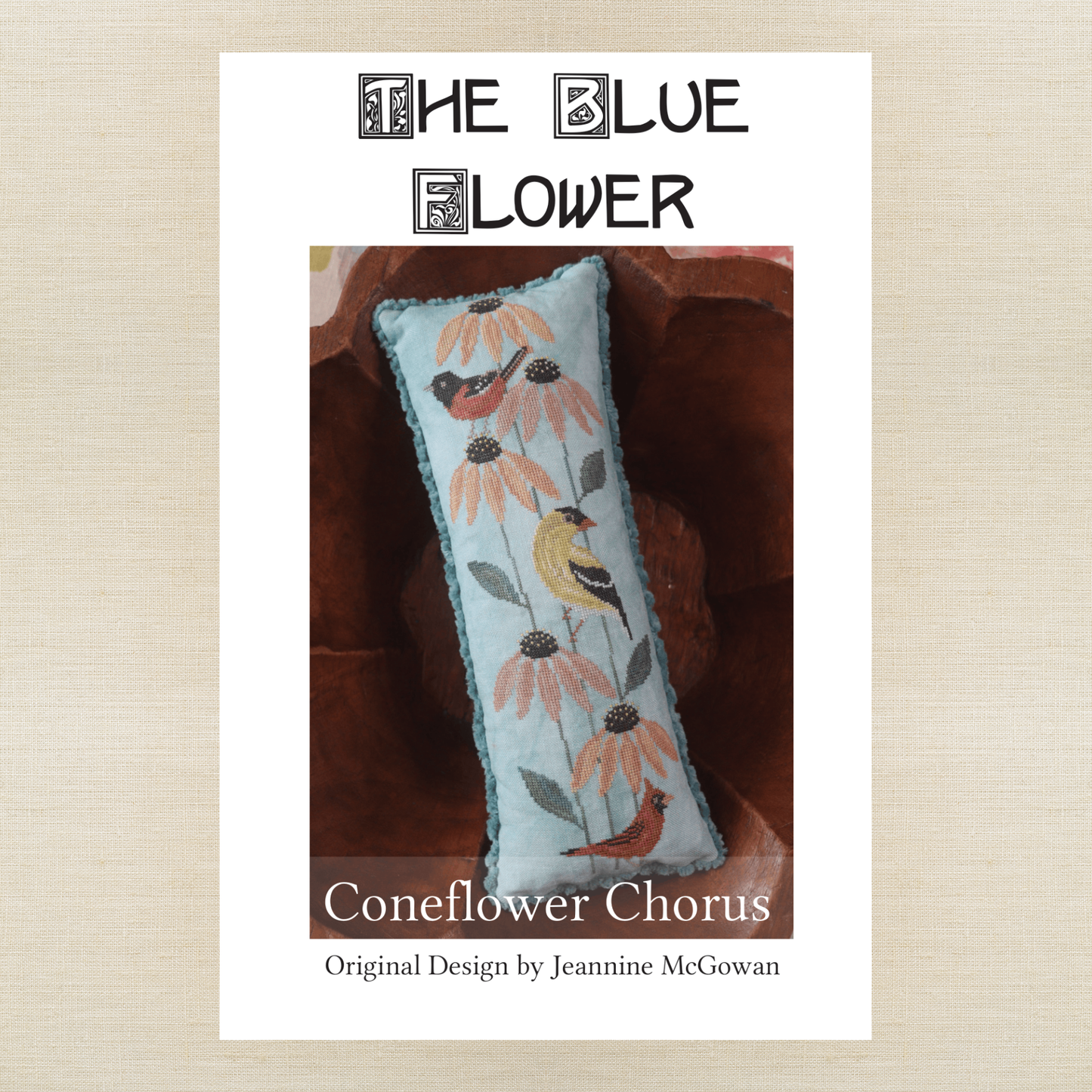 The Blue Flower - Coneflower Chorus - Booklet Chart IH and/or Roxy Floss Conversion