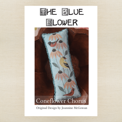 The Blue Flower - Coneflower Chorus - Booklet Chart IH and/or Roxy Floss Conversion