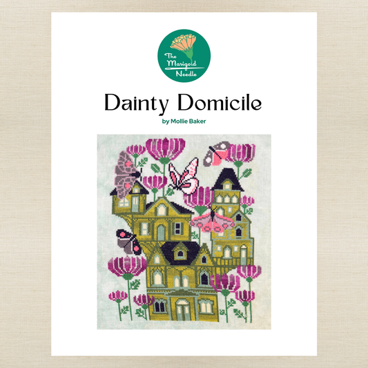 The Marigold Needle - Dainty Domicile - Booklet Chart IH and/or Roxy Floss Co Floss