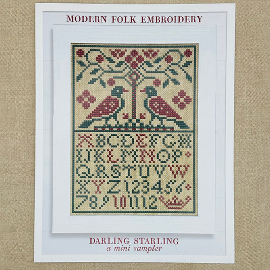 Modern Folk Embroidery -  Darling Starling - Booklet Chart