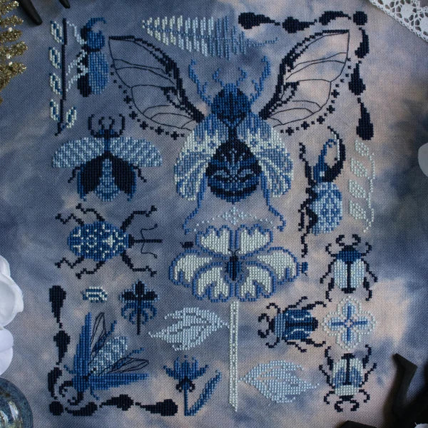 Sprouting Lupine - Delft Beetles - Chart IH and/or Roxy Floss Conversion