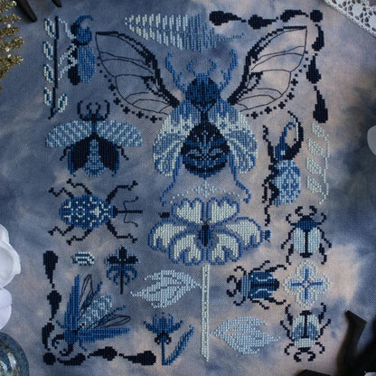 Sprouting Lupine - Delft Beetles - Chart IH and/or Roxy Floss Conversion