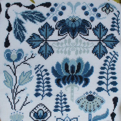 Sprouting Lupine - Delft Blooms - Chart IH and/or Roxy Floss Conversion