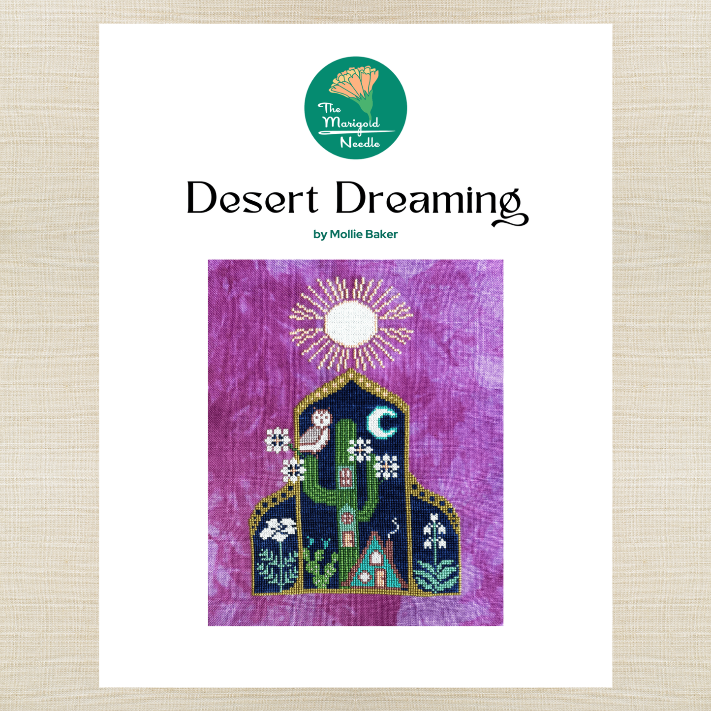 The Marigold Needle - Desert Dreaming - Booklet Chart IH and/or Roxy Floss Co Floss