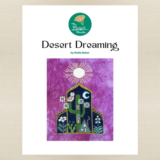 The Marigold Needle - Desert Dreaming - Booklet Chart IH and/or Roxy Floss Co Floss