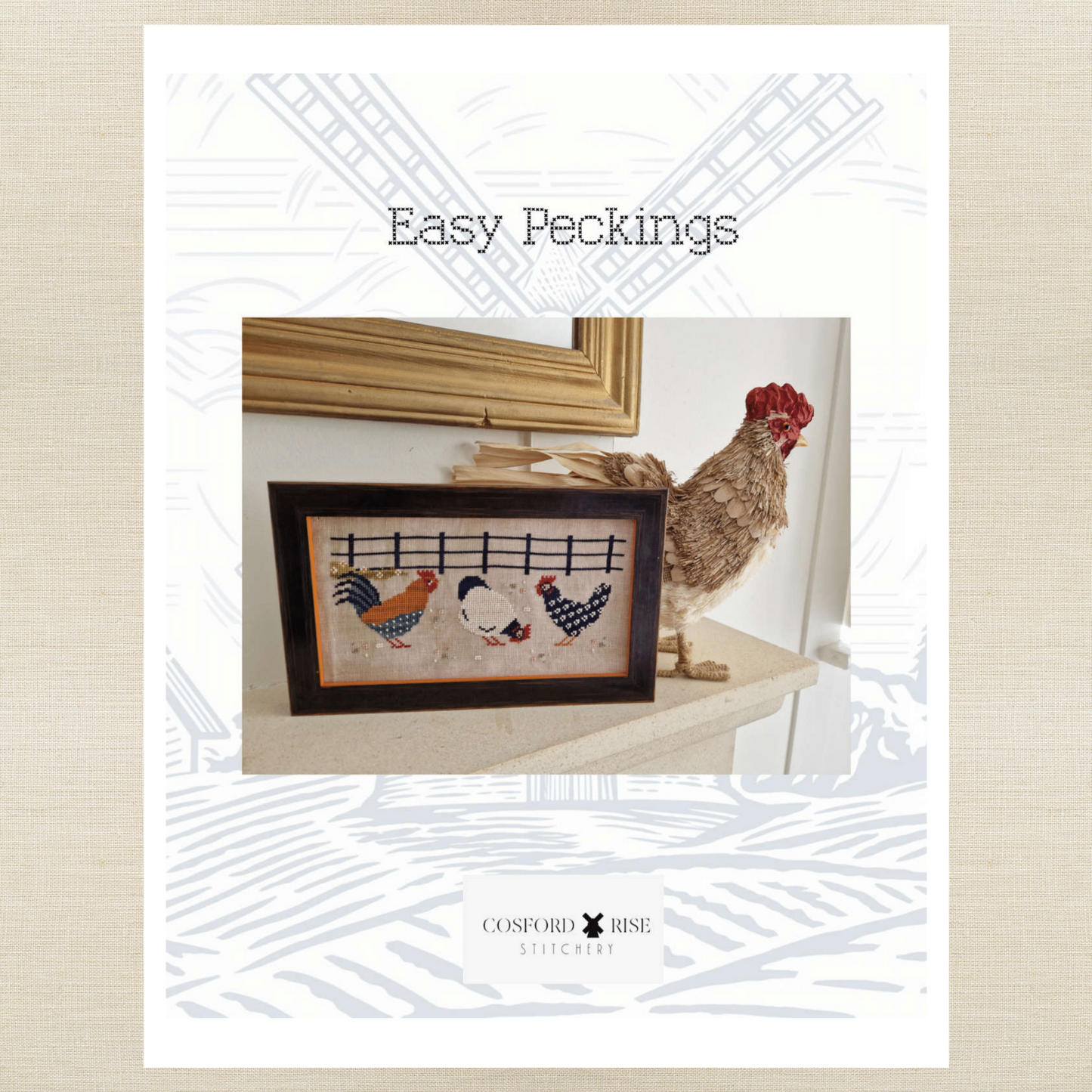 Cosford Rise Stitchery - Easy Peckings - Booklet Chart with Roxy Floss Co Conversion
