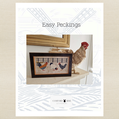 Cosford Rise Stitchery - Easy Peckings - Booklet Chart with Roxy Floss Co Conversion