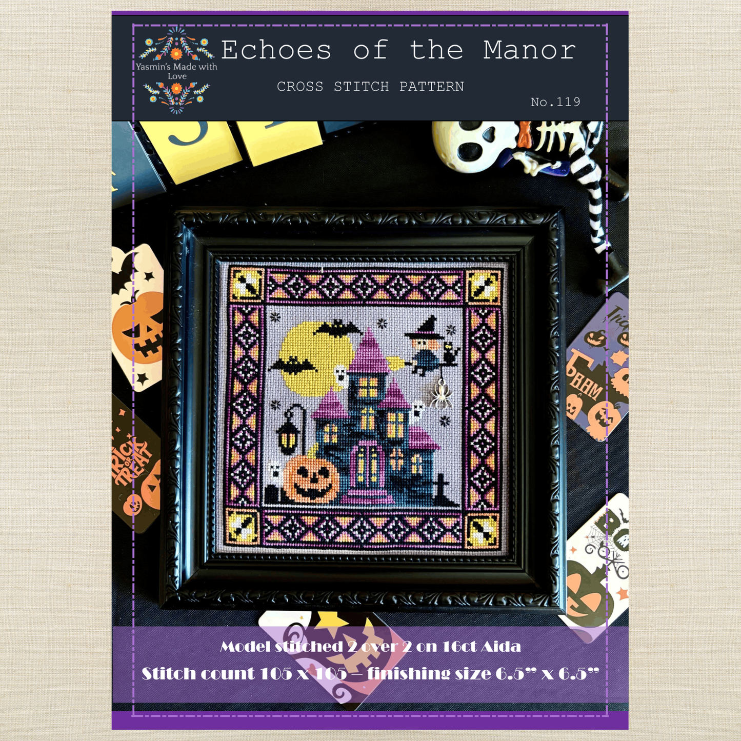 Yasmin's Made with Love - Echoes of the Manor - Chart IH and/or Roxy Floss Conversion