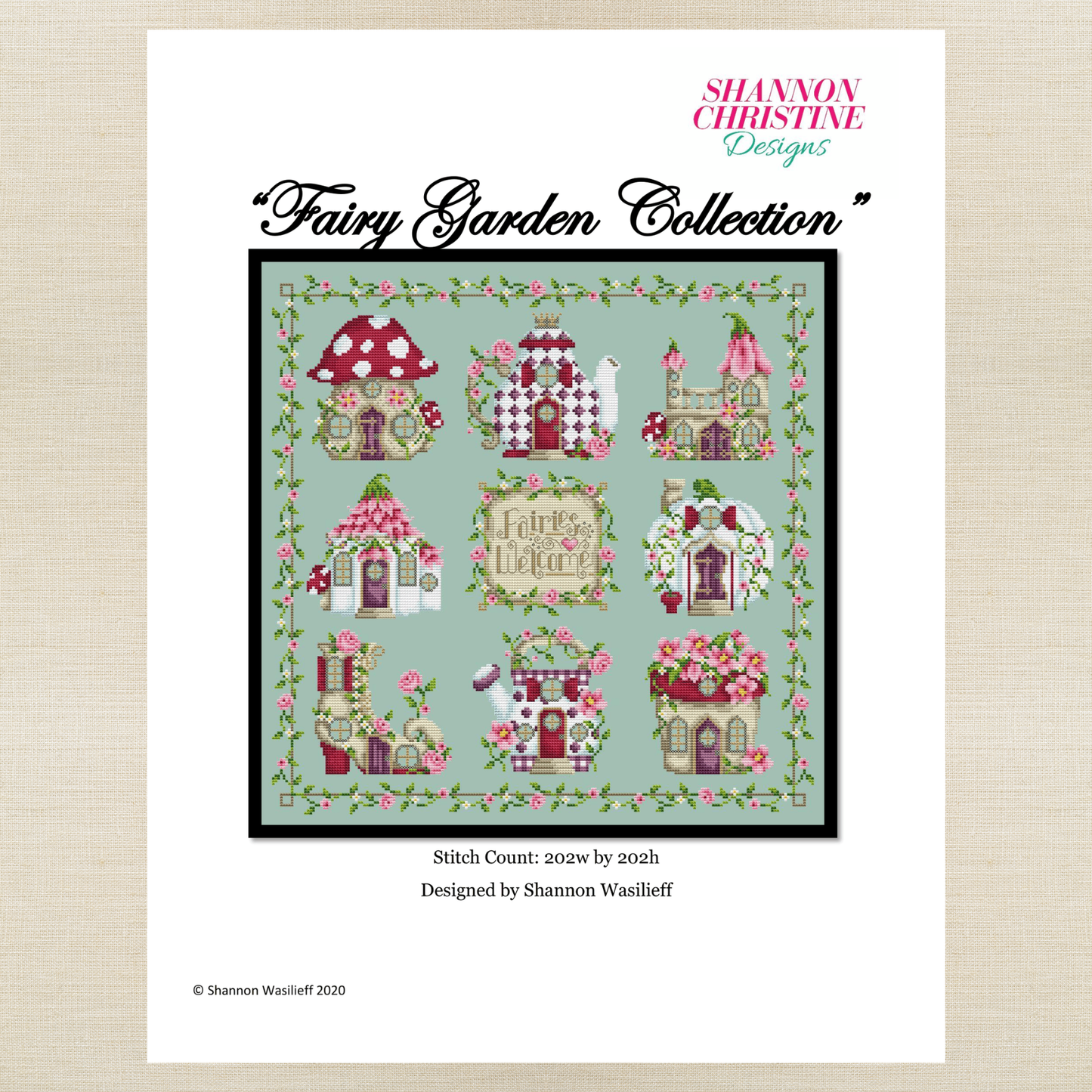 Shannon Christine Designs - Fairy Garden Collection - Chart IH and/or Roxy Floss