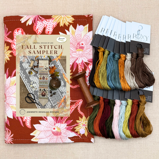 STITCHNORTH FALL 2025 EXCLUSIVE - Jeannette Douglas Designs - Fall Stitch Sampler - Full Kit