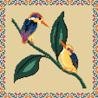 Diana Bloom Designs - Feathered Fleeting Glance - Chart IH and/or Roxy Floss