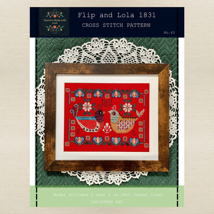 Yasmin's Made with Love - Flip and Lola 1831 - Chart IH and/or Roxy Floss Conversion