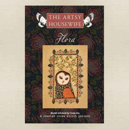 The Artsy Housewife - Flora - Chart and/or Roxy Floss Pack