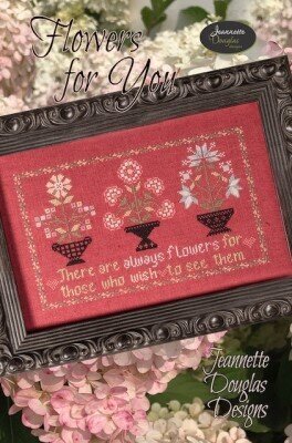 Jeannette Douglas Designs - Flowers for You - Booklet Chart and/or Roxy Floss Conversion