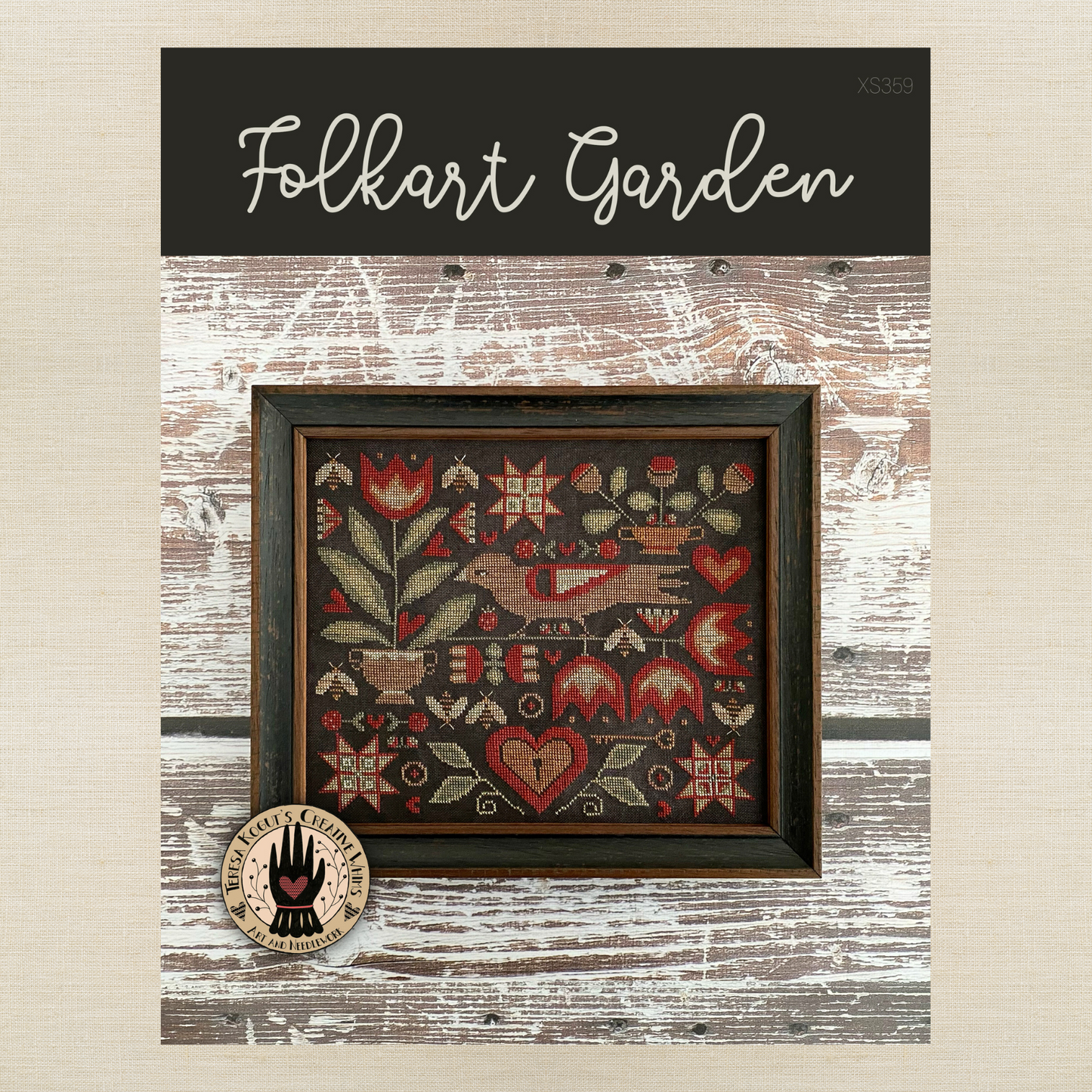 Teresa Kogut - Folkart Garden - Booklet Chart and/or Roxy Floss Conversion