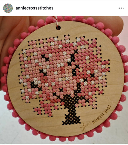 Canadian Stitchery/Roxy Floss Co.- Stitch North Spring 2025 Ornament - DIY Kit