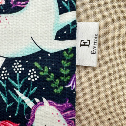 Gallivanting Unicorns  - Project Bag with Coordinating Notions Pouch
