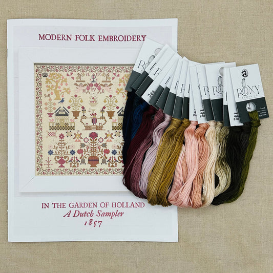 Modern Folk Embroidery -  In the Garden of Holland - Booklet Chart