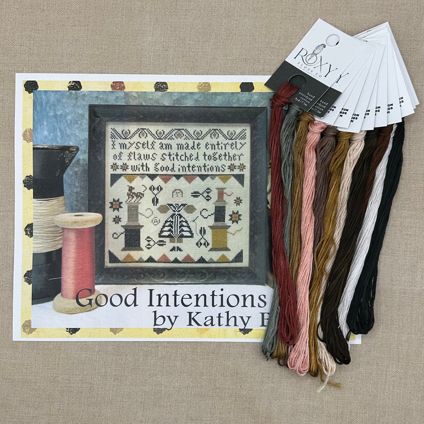 Kathy Barrick - Good Intentions - Booklet Chart and/or Roxy Floss Conversion